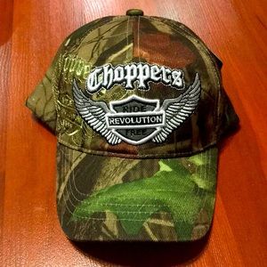 CHOPPERS RIDE FREE Camouflage Valero closure Cap